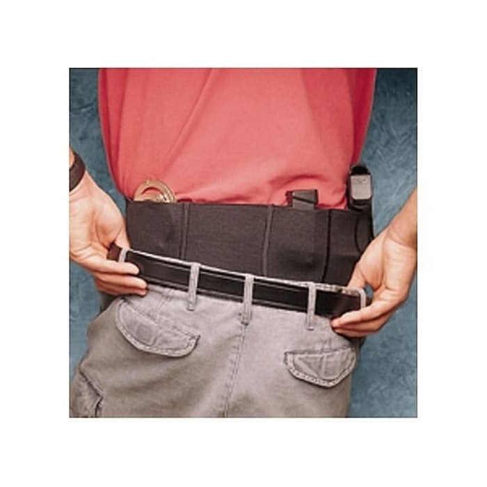 DeSantis Belly Band Holster Ambidextrous Small & Medium Sized Semi-Autos, Small & Medium Sized Revolvers Nylon Black