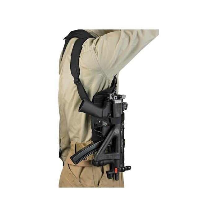 DeSantis DSD Rig Shoulder Holster Left Hand Most 9mm Submachine Guns Nylon Black