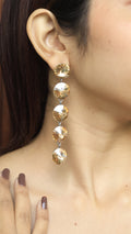 Domina Swarovski Look Alike Anti Tarnish, Stainless Steel Drop Earrings