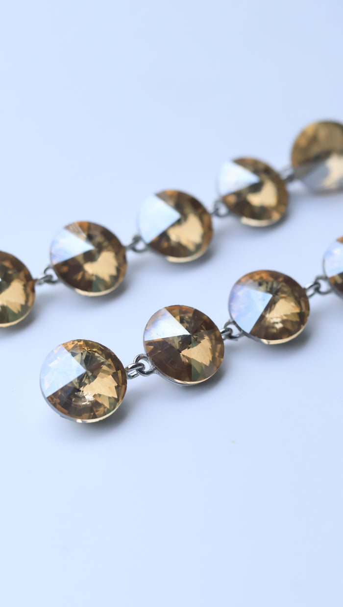 Domina Swarovski Look Alike Anti Tarnish, Stainless Steel Drop Earrings