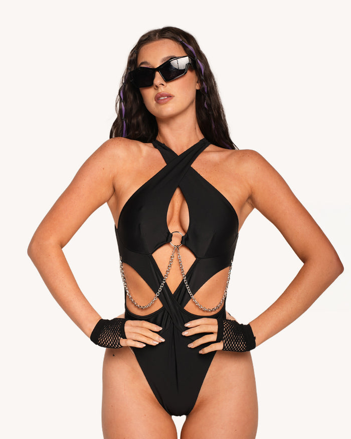Don't Play Nice Bodysuit with Chains