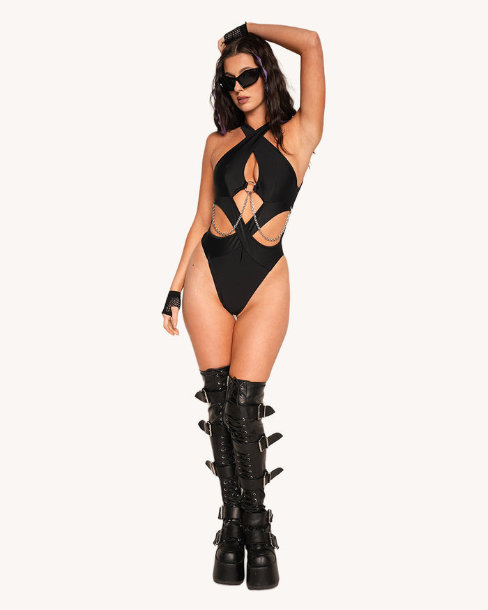 Don't Play Nice Bodysuit with Chains