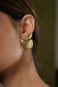 Dotted Apple Studs, Anti-Tarnish Steel Earrings