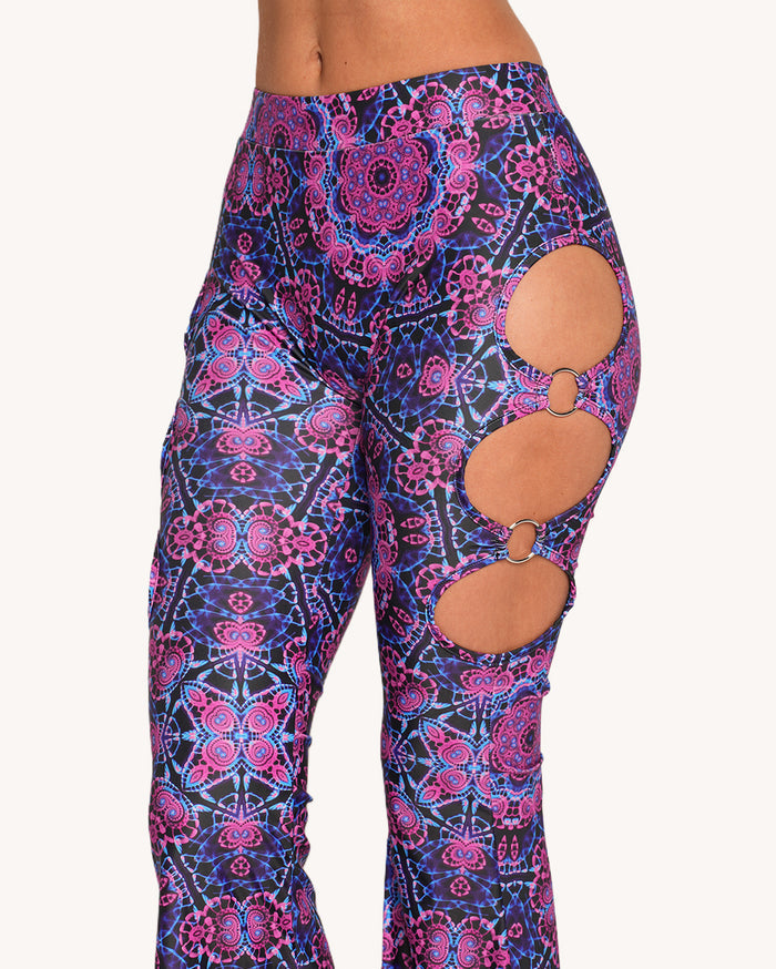 Dreamwave Cutout Bell Bottoms