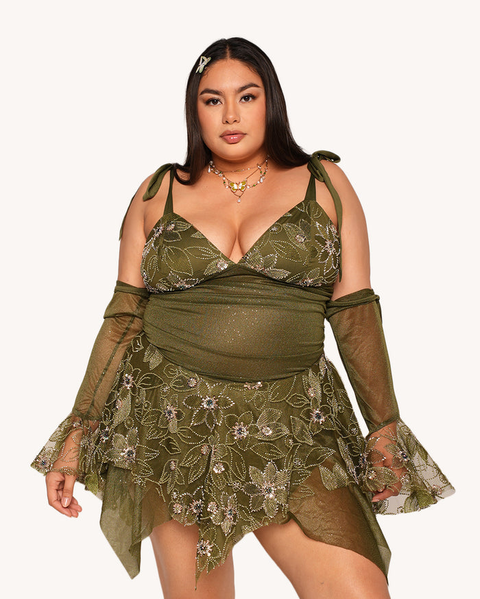 Earth Sign Dress with Sleeves