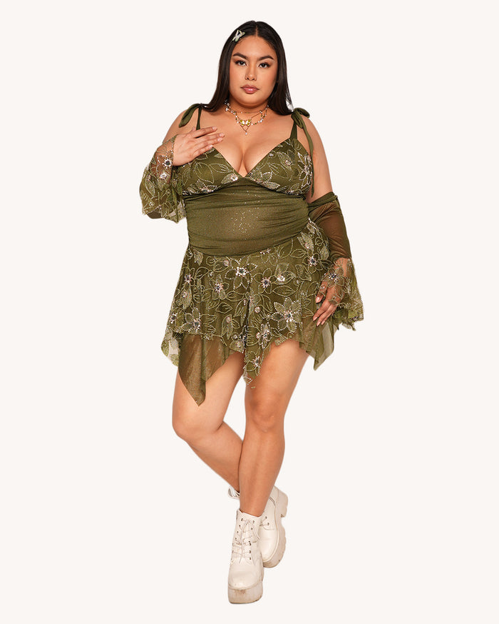 Earth Sign Dress with Sleeves