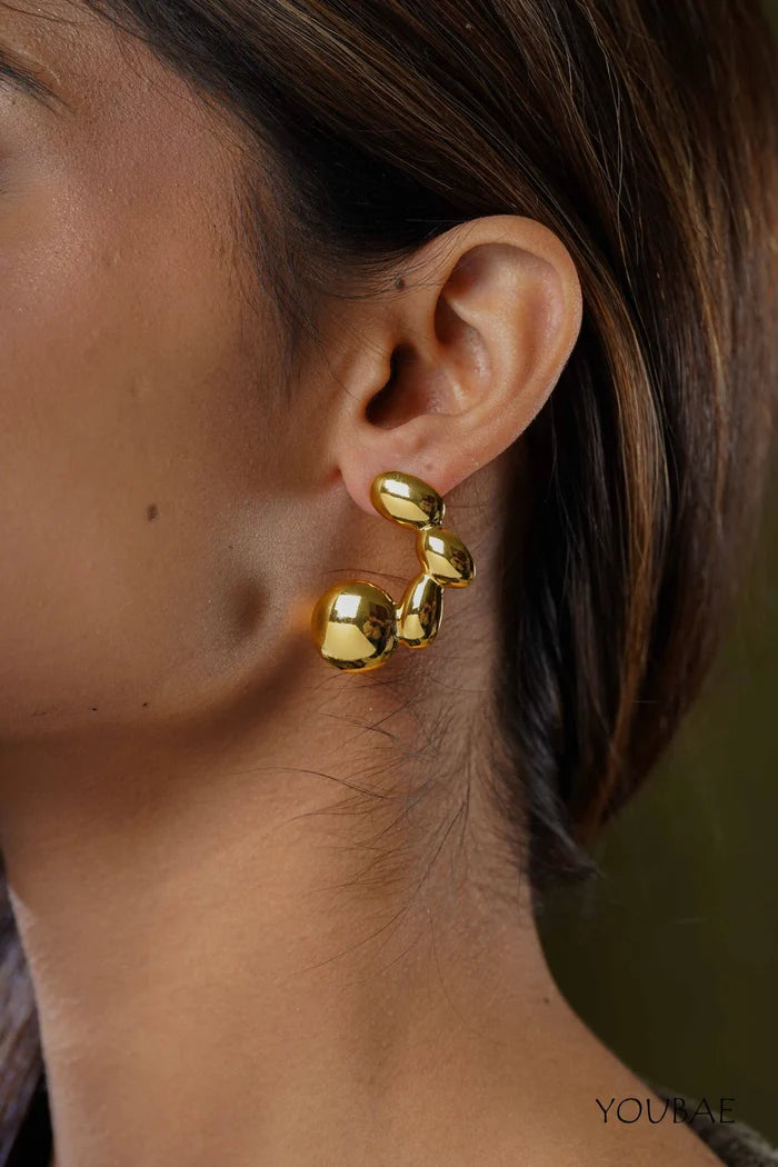 Elanor Studs, Anti-Tarnish Steel Earrings