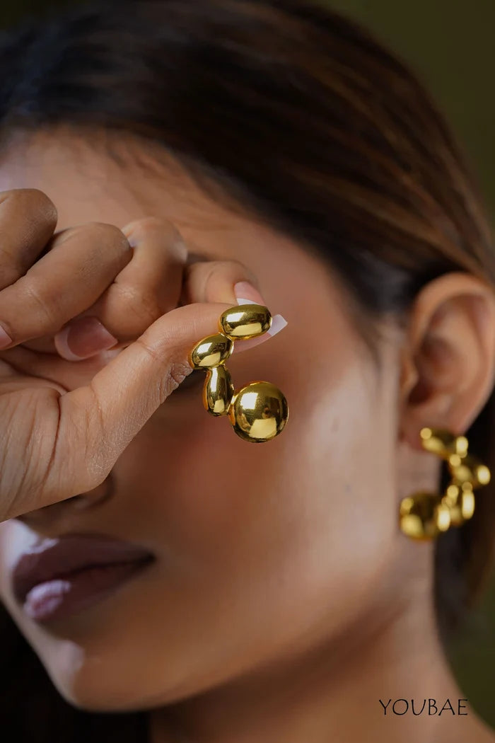 Elanor Studs, Anti-Tarnish Steel Earrings