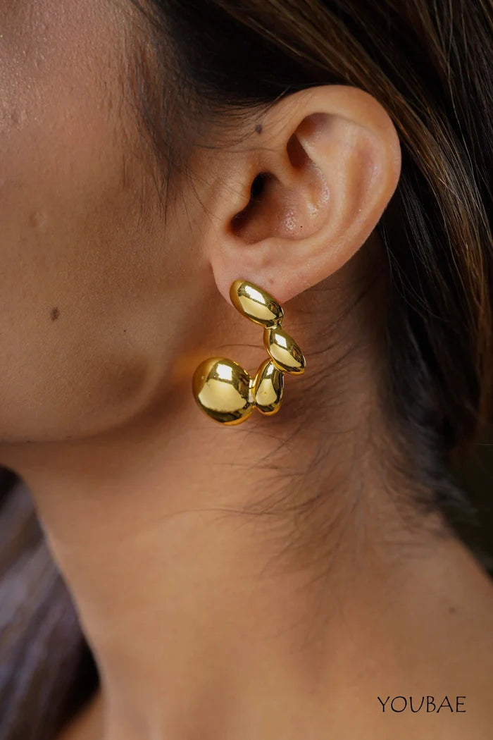 Elanor Studs, Anti-Tarnish Steel Earrings