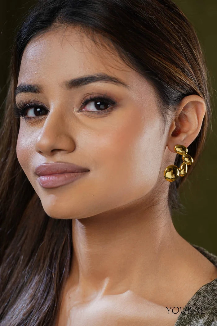 Elanor Studs, Anti-Tarnish Steel Earrings