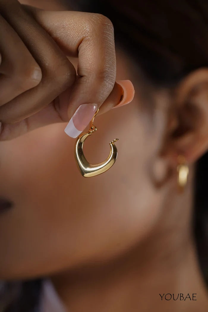 Eliza Hoops, Anti-Tarnish Steel Earrings