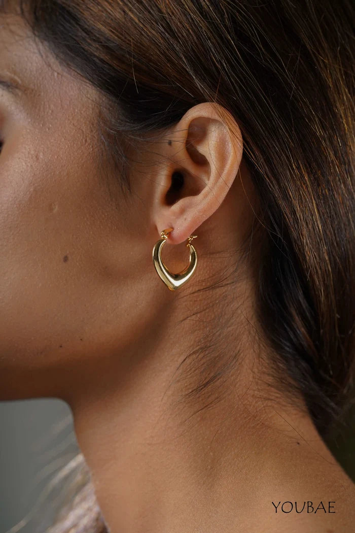 Eliza Hoops, Anti-Tarnish Steel Earrings