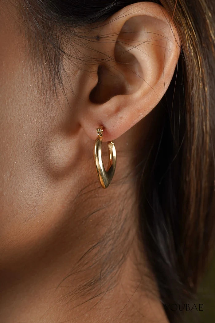 Eliza Hoops, Anti-Tarnish Steel Earrings