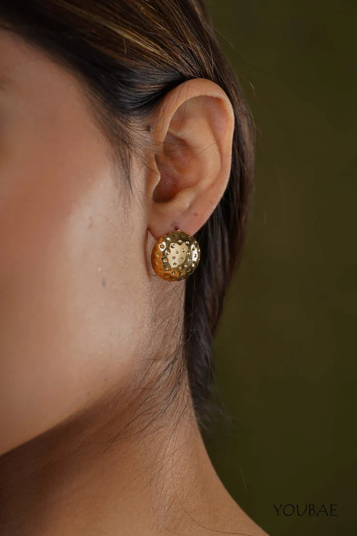 Elow Dotted Studs, Anti-Tarnish Steel Earrings