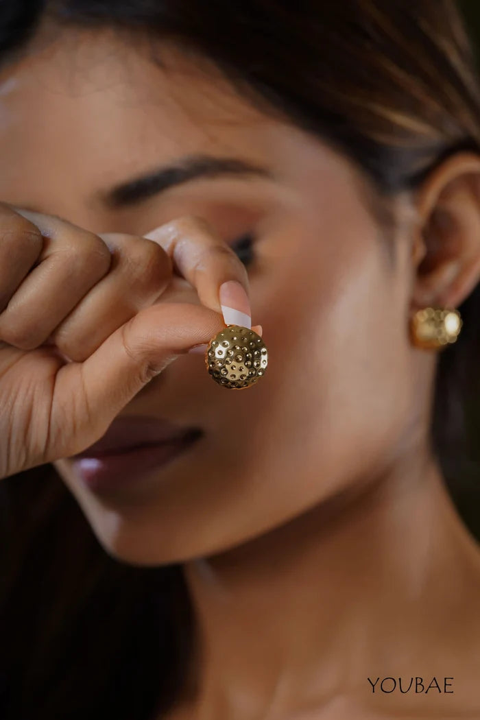 Elow Dotted Studs, Anti-Tarnish Steel Earrings