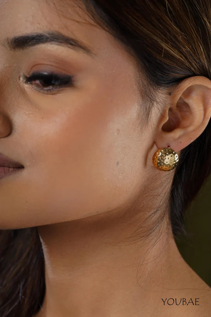 Elow Dotted Studs, Anti-Tarnish Steel Earrings