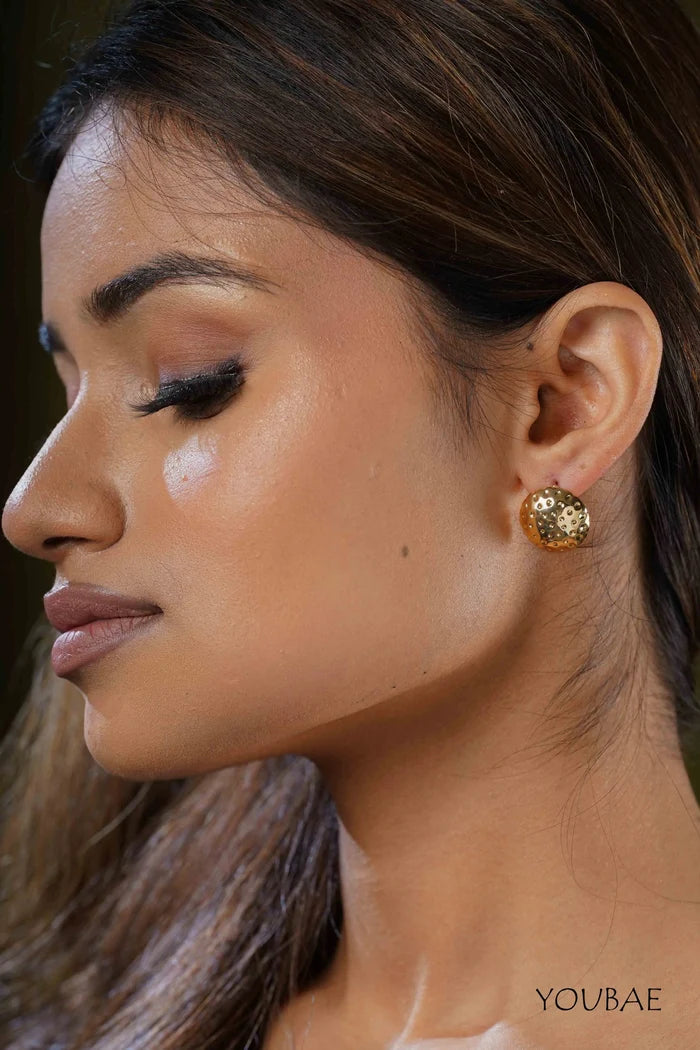 Elow Dotted Studs, Anti-Tarnish Steel Earrings