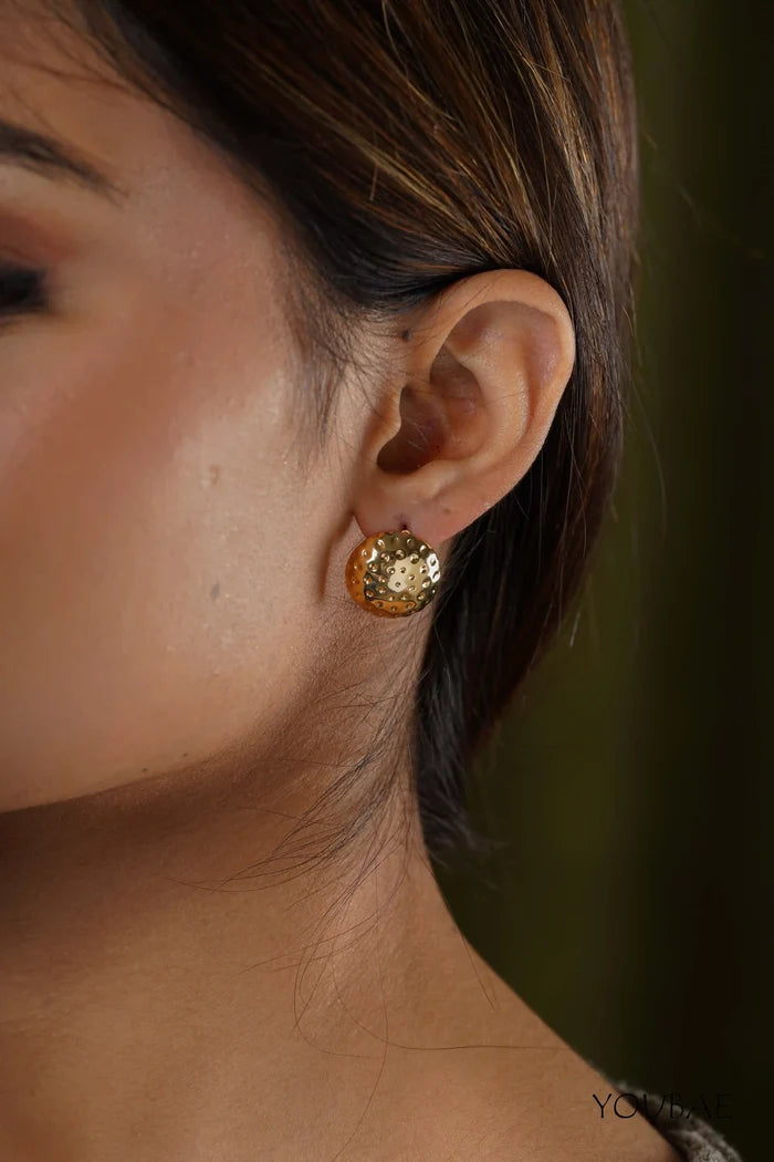 Elow Dotted Studs, Anti-Tarnish Steel Earrings