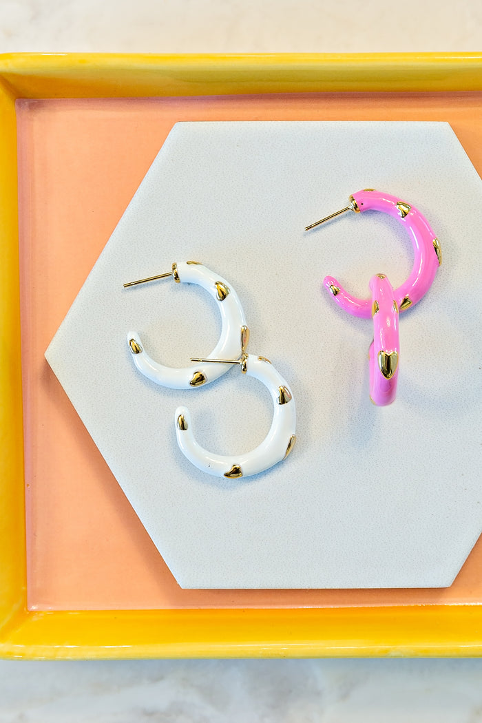 Emily Enamel Hoops | Final Sale