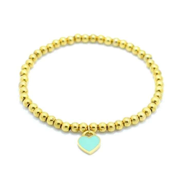 Emma Heart Charm Bracelet | Final Sale