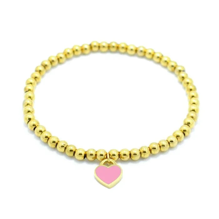 Emma Heart Charm Bracelet | Final Sale