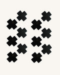 Euphoria 6-Pair Disposable Black Cross Pasties