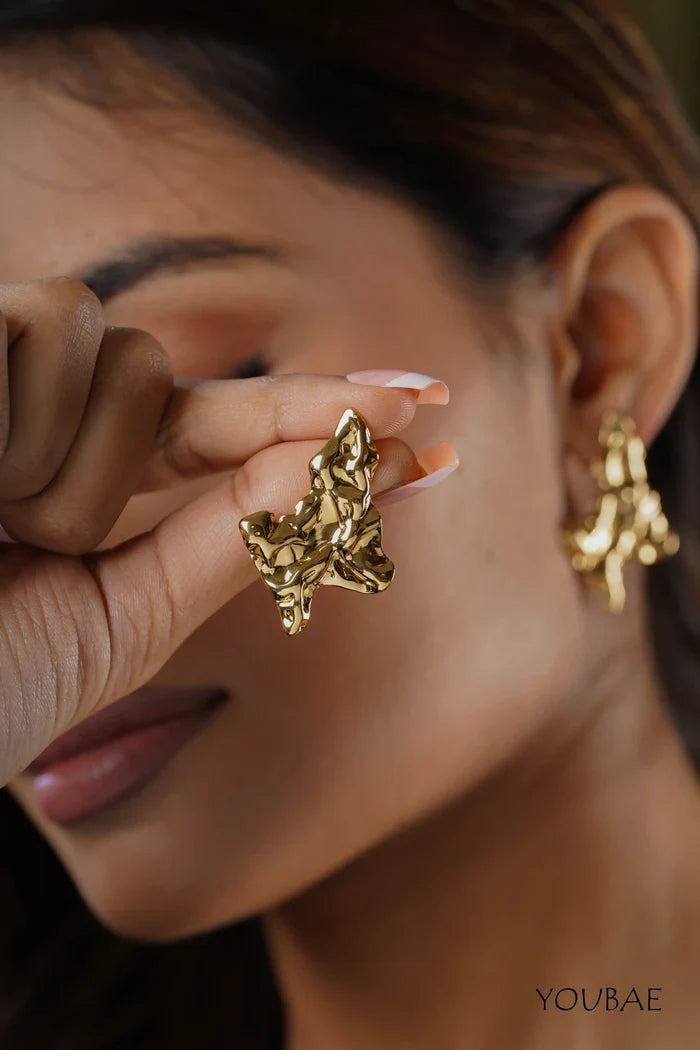 Eva Studs, Anti-Tarnish Steel Earrings