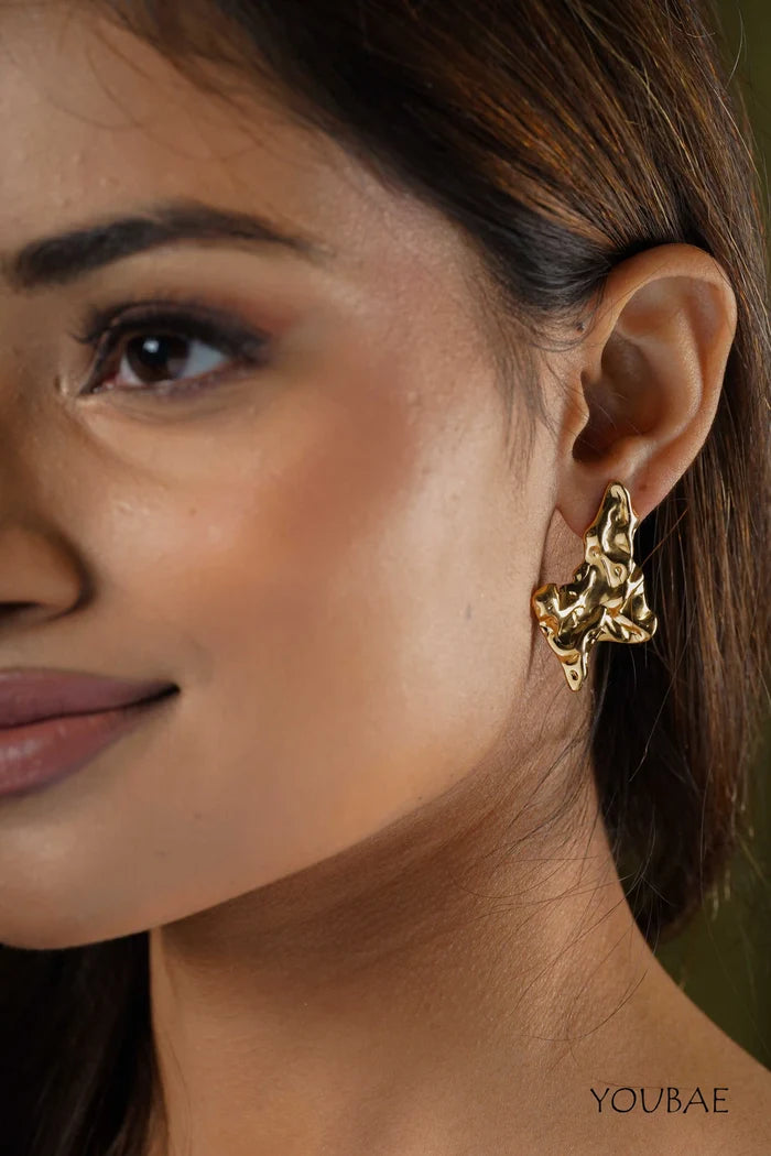 Eva Studs, Anti-Tarnish Steel Earrings