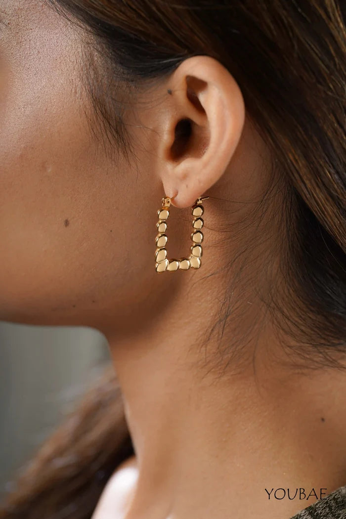 Evera Hoops, Anti-Tarnish Steel Earrings