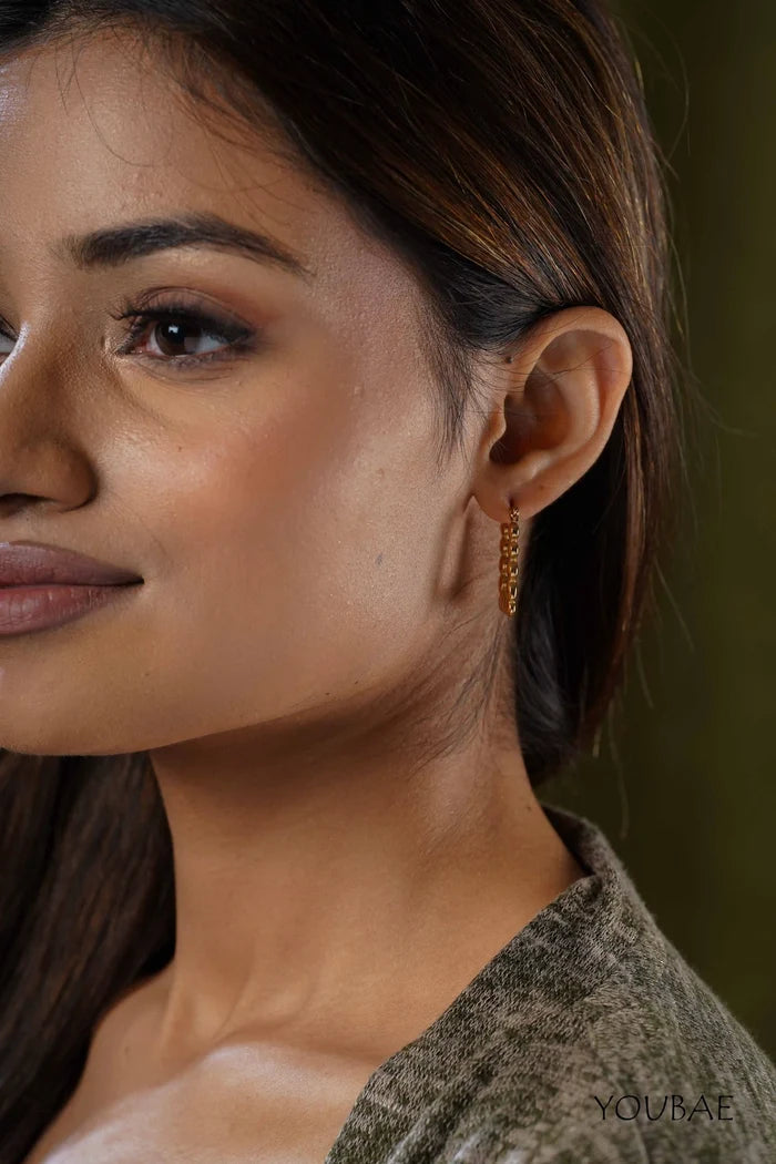 Evera Hoops, Anti-Tarnish Steel Earrings