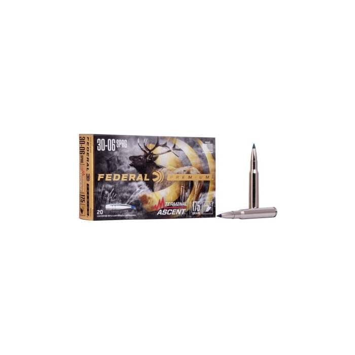 Federal Ammunition 30-06 Springfield 175 Grain Terminal Ascent Polymer Tip 20 Count