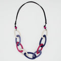 Fuchsia Link Ayla Necklace - Sylca Designs - Chunky Jewelry