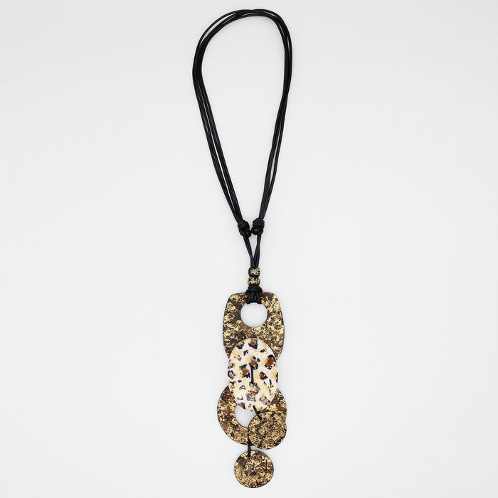 Gold Apoline Statement Pendant - Sylca Designs - Chunky Jewelry