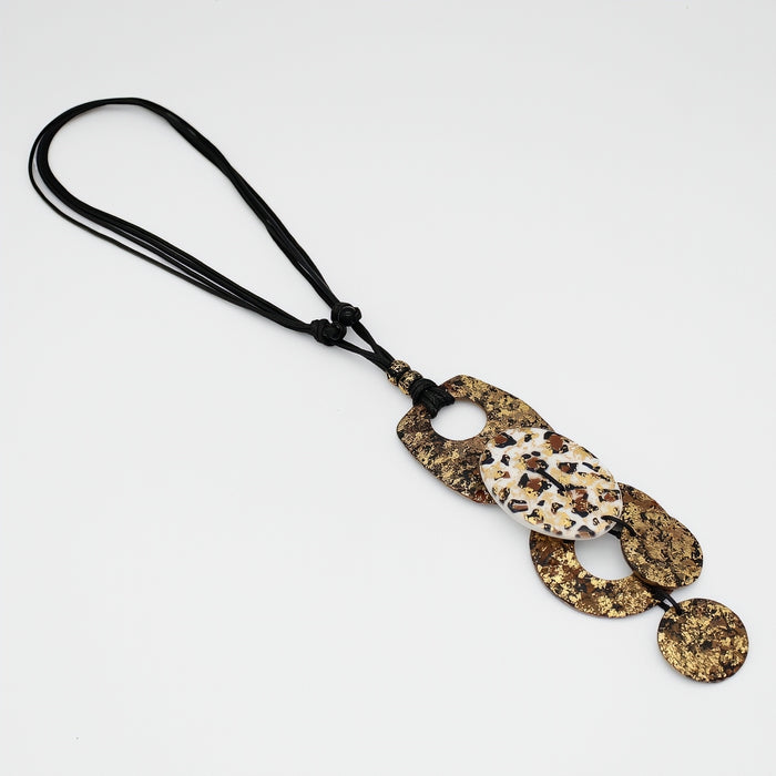 Gold Apoline Statement Pendant - Sylca Designs - Chunky Jewelry
