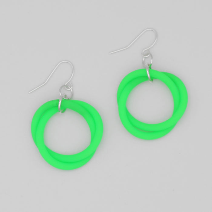 Green Cefalu Swirl Earring - Sylca Designs - Chunky Jewelry