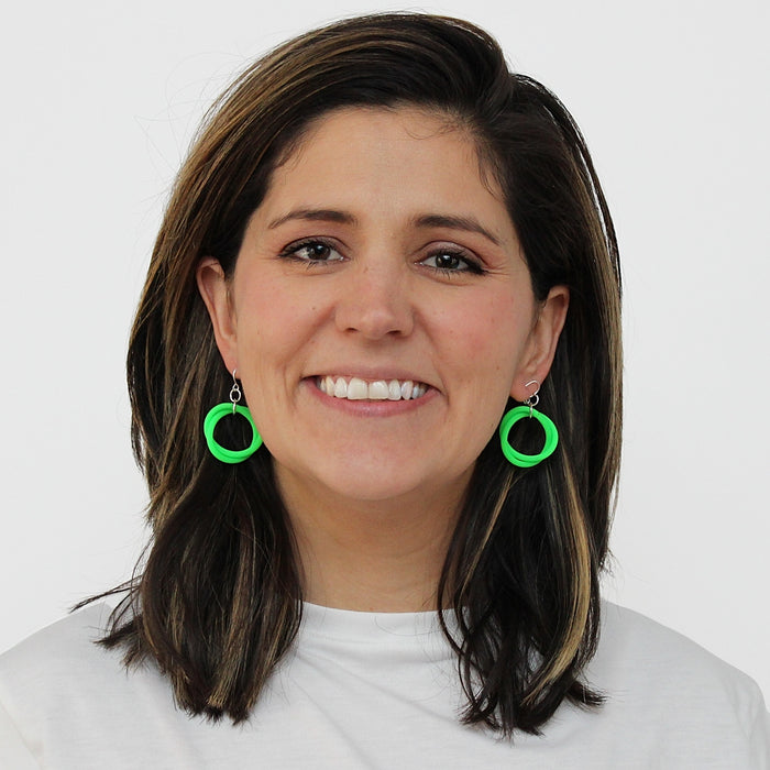 Green Cefalu Swirl Earring - Sylca Designs - Chunky Jewelry