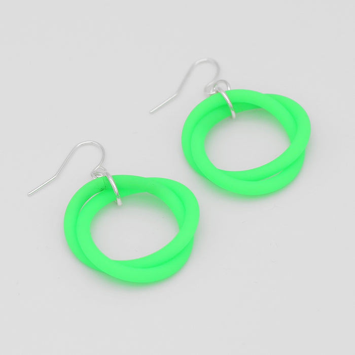 Green Cefalu Swirl Earring - Sylca Designs - Chunky Jewelry