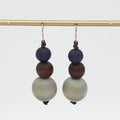 Grey Drop Lela Earrings - Sylca Designs - Chunky Jewelry