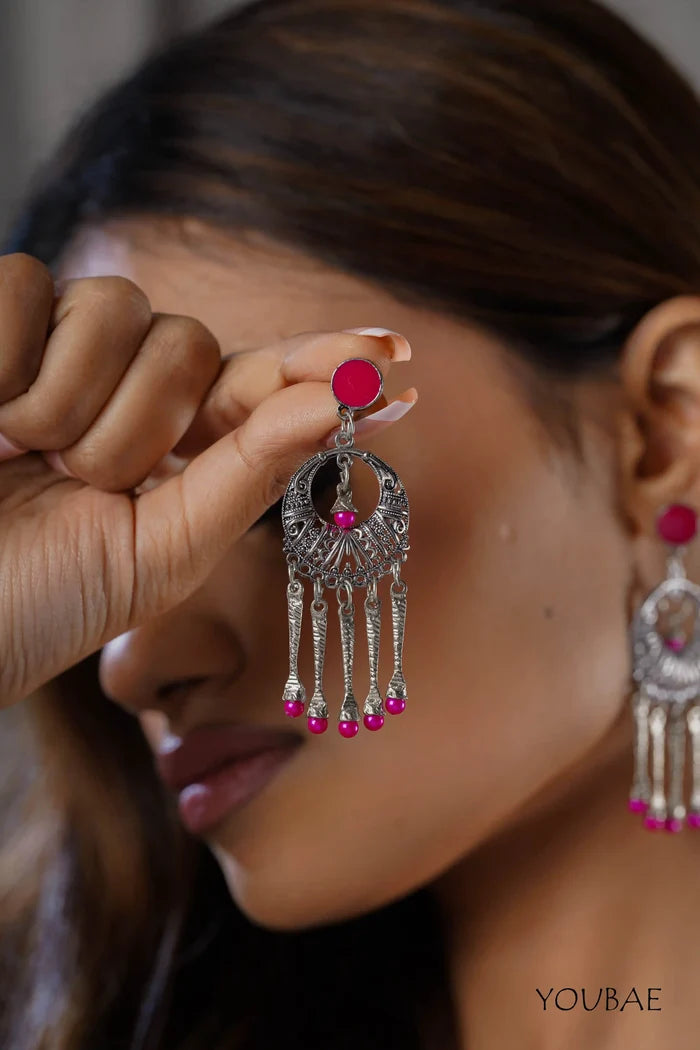 Gulabo Jhallar Earrings