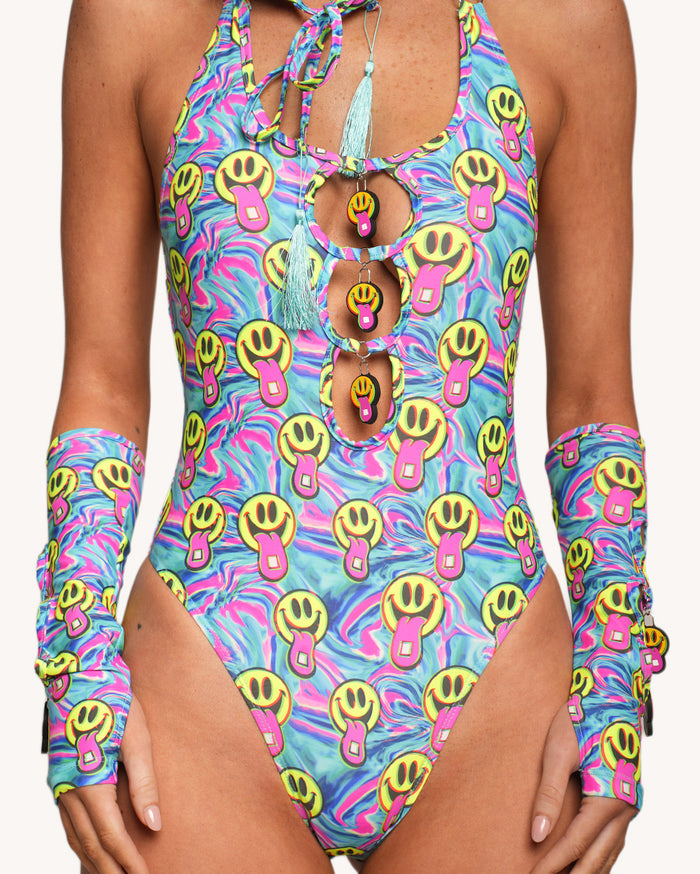Happy Hour Bodysuit with Sleeves
