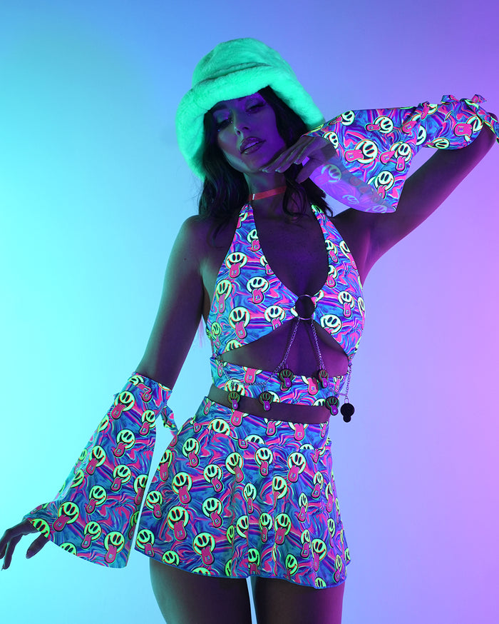 Happy Hour Halter Top with Sleeves