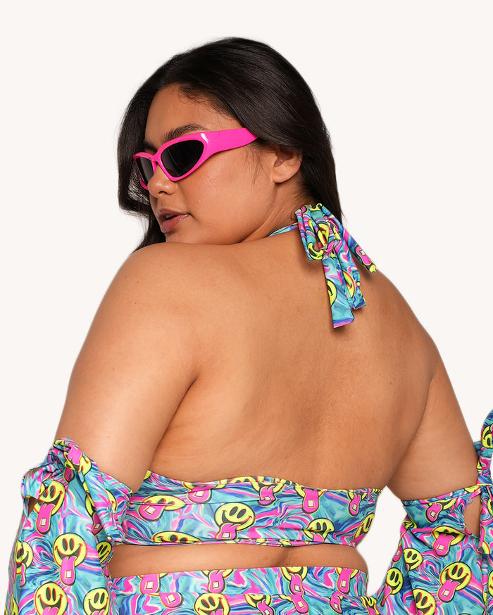 Happy Hour Halter Top with Sleeves