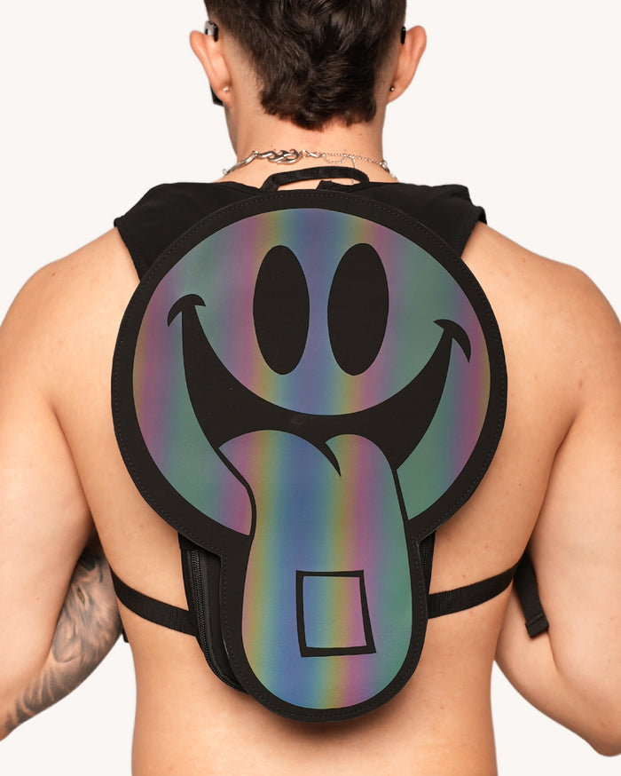 Happy Hour Rainbow Reflective Anti-Theft Hydration Pack