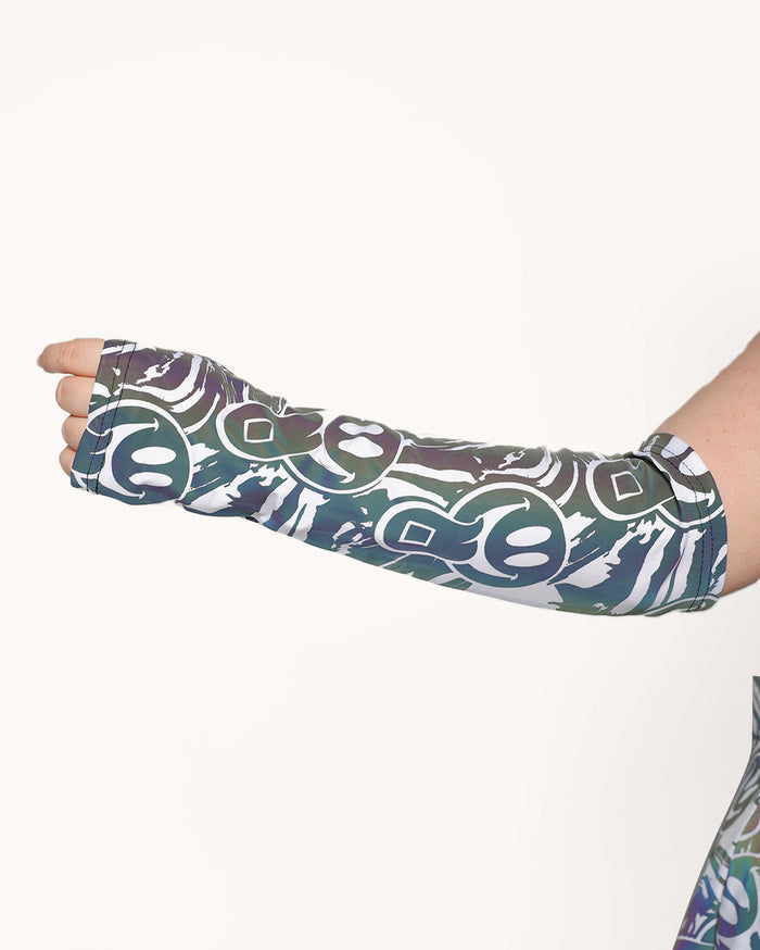 Happy Hour White Reflective Sleeve & Boot Cover Set