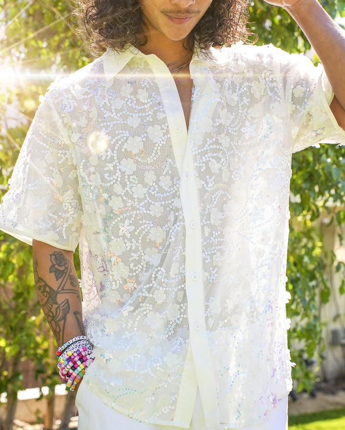 Heaven's Forever Floral Camp Shirt