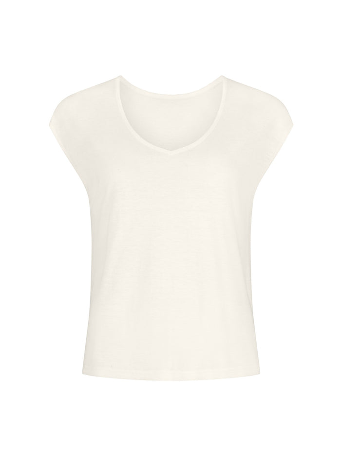 Hemp / Bamboo Boxy T-Shirt - Cream