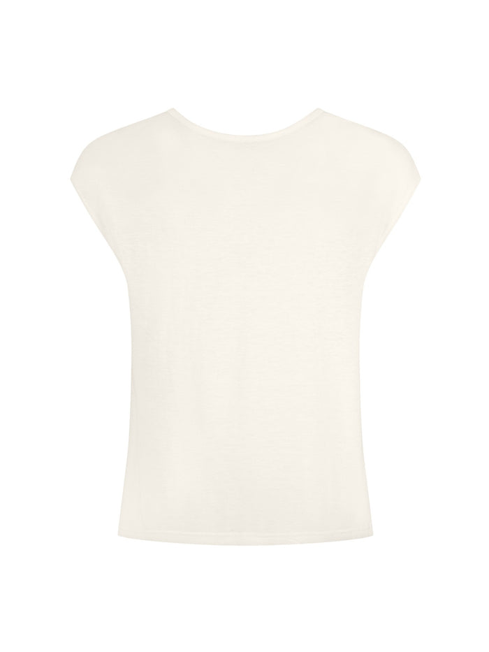 Hemp / Bamboo Boxy T-Shirt - Cream