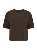 Brown t-shirt on a white background