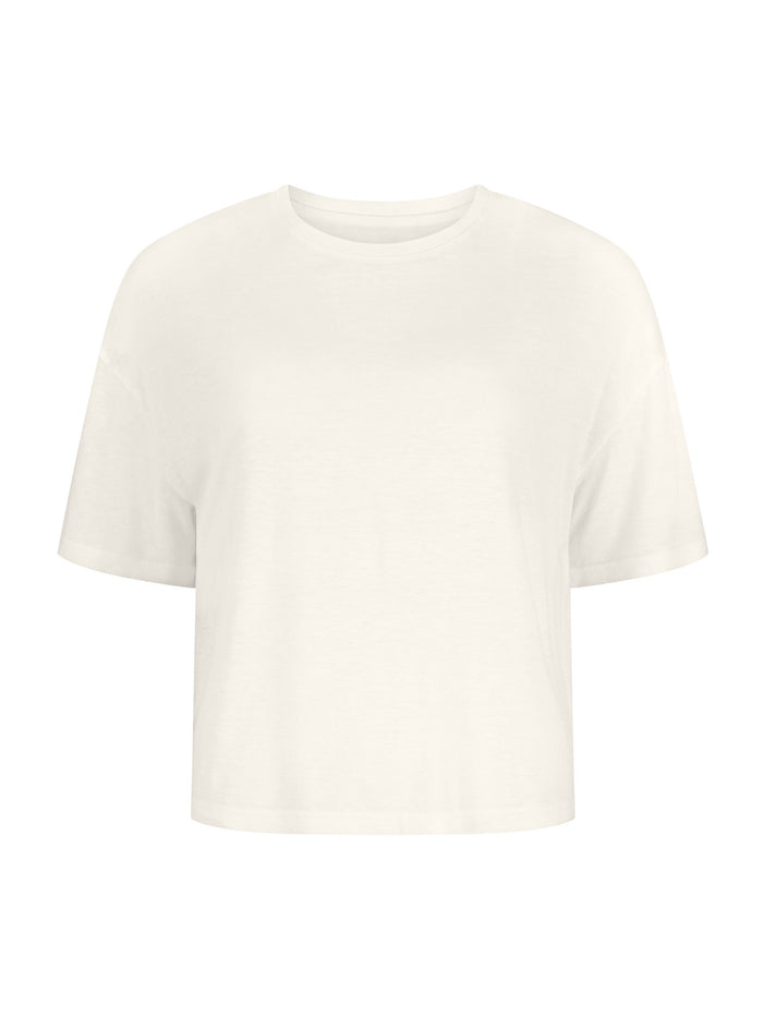 White t-shirt on a white background