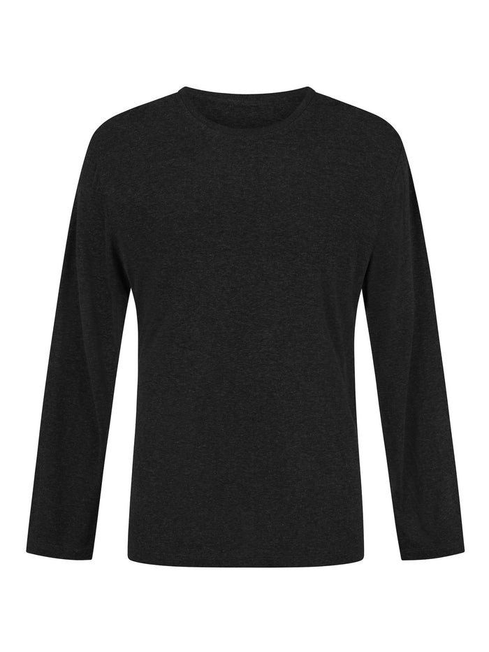 Hemp / Bamboo Men's Long Sleeve Top - Black
